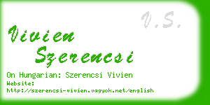 vivien szerencsi business card
